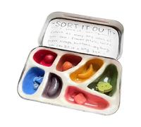 Sorting Jar Set, Sensory Toy Jars, Interactive Color Match Activity, Reusable Hands-on Learning Play, Sorting Toys for Travel School, Preschool Education, Game. Multicolor, 4.72x2.76 Inches