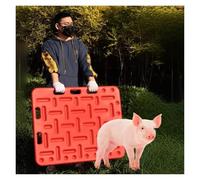 Sorting Panel for Livestock Red, Pig Sorting Board for Control And Maneuverability, Animal Guide Panel with Groove Design for Pig/ Cattle/ Sheep/ Goats/ Deer(47.6x30.7in/121x78 cm)
