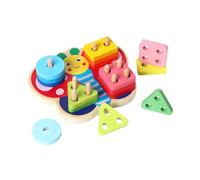 Sorting Shapes for - Fine Motor Activities Kindergarten - Column Geometric Shape Matching Puzzle for Home, School, Travel, Parties, Development