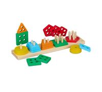 Sorting Stacking Toy Wooden Toy Game Motor Skills Colourful Toddler Development