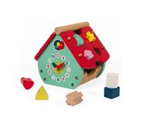 Sorting Toy Wooden House Clock 18 Months+ Learning Educational Toddler