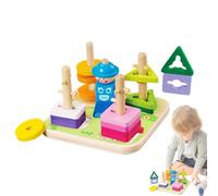 Sorting Toys | Sensory Geometric Board,Matching Puzzle Stacker,for Kids, Home, Preschool, Kindergarten, Travel, Development, Learning