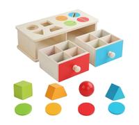 Sorting Toys - Wooden Interactive Blocks | Educational Color Matching Game | Sensory Learning Puzzle - Boys Girls Teen Family Activity Travel Camping Birthday