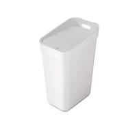 Curver Ready To Collect 30L Sorting Bin with Wall or Door Holder for Kitchen, Bathroom, Laundry Room - 100% Recycled - White