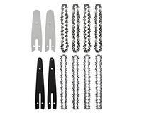 SORTZ 1/4''P 4/6 Inch Guide Plate Chain Combination for Mini Pruning Saw and Electric Saw for Replacing Tree Pruning Tool Parts (Color : A, Size : 4 and 6 set C)