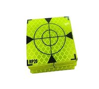 SORTZ 100pcs Prismatic Sheet Total Station Parts Reflective Sticker 60/50/40/30/20mm Tape Target Survey Fluorescent (Color : Green 20x20mm, Size : 6)