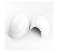 SORTZ 2pcs Rearview Side Wing Mirror Sticker Cover Caps Union Jack Car Styling Accessories Compatible with Mini Cooper R50 R52 R53 (Color : White, Size : Right Hand Drive)