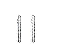 SORTZ 4/6/8 Inch Chain and Guide Plate Set Mini Chainsaw Replacement Cordless Electric Saw Chain Wood Branch Cutting Sharp (Color : A, Size : 6 inch chain 2PC)