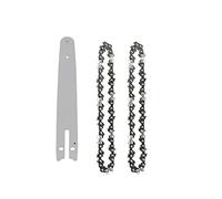 SORTZ 4 Inch 6 Inch 8 Inch Mini Chainsaw Chain 1/4inch Pitch 043inch Gauge 28/37/48 DL Semi Chisel Electric Chainsaw Chain Guide Plate (Color : A, Size : 6 inch Set 1)