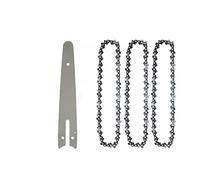 SORTZ 4 Inch/6 Inch Electric Chain Saw Mini Steel Chainsaw Chains Electric Chainsaws Garden Power Tools Accessories Chains Replacement (Color : /, Size : 6 inch SET3)