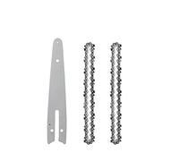 SORTZ 6 Inch Chain Saw Replacement Chains and Guide Bar Battery Chainsaw Wood Cutter Home Garden Power Tool Electric Chainsaw Accessory (Color : A, Size : 1x Guide 2x Chain)