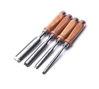 SORTZ Semi-Circular Woodworking Chisel Set Chrome Vanadium Steel Carpenter Wood Carving Gouge Chisels Tool (Color (4pcs), Size : A)