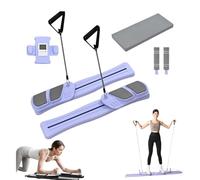Sorva Pilates Slider, Multifunctional Pilates Slider Board, Adjustable Home Gym with LCD Tracker, for Full-Body Workout, Space-Saving Non-Slip Design, Compact & Quiet (Purple Without armrests)