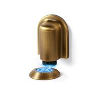 SORWDUERM 1 Pack Antique Bronze Magnetic Door Stopper,Floor Mounted Door Catch,Invisible Doorstop with Adhesive & Screw Fixings Dual Installation,Zinc Alloy
