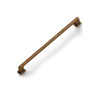 SORWDUERM 2 Pack Antique Brass Cabinet Pulls Square 7.56"(192mm) Hole Center Retro Vintage Cabinet Handles Drawer Pulls Cupboard Kitchen Hardware