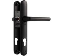 SORWDUERM Black Antique Bronze Door Handles Set 92mm PZ Centres 122mm Screw Hole Distance 220mm Backplate Length Replacement Door Lever for UPVC Composite Timber Door Zinc Alloy