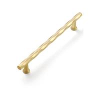 SORWDUERM Brushed Gold Cabinet Pulls 2 Pack 160mm Hole Center Kitchen Cupboard Handles Decorative Kitchen Drawer Dresser Cupboard Bathroom Vanity Cabinet Hardware Rhombus