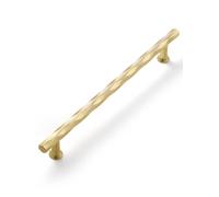 SORWDUERM Brushed Gold Cabinet Pulls 2 Pack 192mm Hole Center Kitchen Cupboard Handles Decorative Kitchen Drawer Dresser Cupboard Bathroom Vanity Cabinet Hardware Rhombus