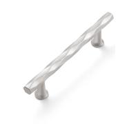SORWDUERM Brushed Nickel Cabinet Pulls 2 Pack 96mm Hole Center Kitchen Cupboard Handles Decorative Kitchen Drawer Dresser Cupboard Bathroom Vanity Cabinet Hardware Rhombus