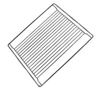 SOS Accessoire Grill 464 x 360 mm for Beko 240440102 Oven Cooker