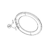 SOS Accessoire Handle axle (mark 342) for AYA 13065 washing machine