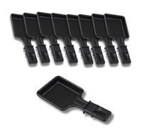 SOS Accessoire Non Stick Raclette Pans | Set of 1 to 12 | Mini Square Squeegee | Compatible with Tefal Raclette | Ergonomic Design and Easy to Clean