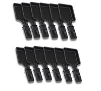 SOS Accessoire Non Stick Raclette Pans | Set of 1 to 12 | Mini Square Squeegee | Compatible with Tefal Raclette | Ergonomic Design and Easy to Clean