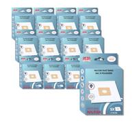 SOS Accessoire Pack of 12 Boxes of 5 Bags with 1 Pre Filter Cut/Compact/GO/Force for Nilfisk 78602600, 22422400 Vacuum Cleaner