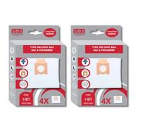SOS Accessoire Pack of 2 Boxes of 4 Microfibre Bags H81 for Hoover Vacuum Cleaner 35601865