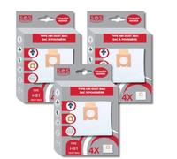 SOS Accessoire Pack of 3 Boxes of 4 Microfibre Bags H81 for Hoover Vacuum Cleaner 35601865