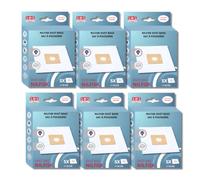 SOS Accessoire Pack of 6 Boxes of 5 Bags with 1 Pre Filter Cut/Compact/GO/Force for Nilfisk 78602600, 22422400 Vacuum Cleaner