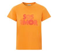 SOS AMOR Classic Printed Organic Cotton T-Shirt Apricot XS