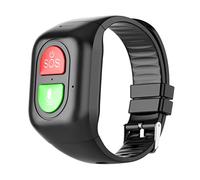 SOS Bracelet GPS Tracking Bracelet Location Emergency Call Fitness Trackers Watch for Seniors Kids Black Emergency