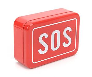 SOS Case, SOS Lifesaving Stainless Steel Container for Survival Kit Emergency Equipment Box for Collecting for Storing Objects