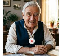 SOS Elderly and Children: Personal Alarm with Emergency Button, Compatible with Tuya APP and Smart Life. Call and Notification on Phone, No SIM Needed. Long Autonomy (White)