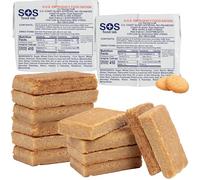 SOS Food Lab Emergency Food Bar - 2400 Calorie Ration (2 Pack Shortbread Cookie) - 2 Day/48 Hour Ready to Eat Supply for Camping, Hiking, Disaster Preparedness - 5 Year Shelf Life Energy Survival Food