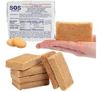 SOS Food Lab Emergency Food Bar - 2400 Calorie Ration (Shortbread Cookie) - 2 Day/48 Hour Ready to Eat Supply for Camping, Hiking, Disaster Preparedness - 5 Year Shelf Life High Energy Survival Food