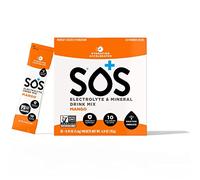 SOS Hydration Electrolytes Powder Sachets - Dehydration Mineral Water Flavoring Drink Mix Multiplier, Helps Renew Energy & Rehydration, with Potassium & Low Sugar - Mango (20 Servings)