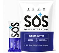 SOS Hydration Mixed Berry Electrolyte Powder | 24 Sachets | 15 Calories | Natural Taste | Fast Acting Hydration