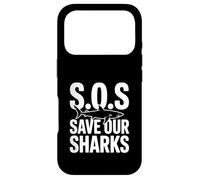 SOS Save Our Sharks Marine Conservation Awareness Case for iPhone 17 Pro