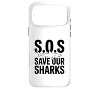 SOS Save Our Sharks Marine Conservation Awareness Case for iPhone 17 Pro Max