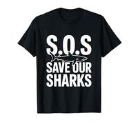 SOS Save Our Sharks Marine Conservation Awareness T-Shirt