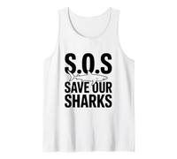 SOS Save Our Sharks Marine Conservation Awareness Tank Top