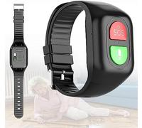 SOS Seniors Bracelet with Fall Detection, Seniors Emergency Call Bracelet GPS,4G Smart Watch for Seniors with Phone, Help in Emergency Geo-Fence Fitness Tracker Watch, for Dementia Alzheimer's Disease