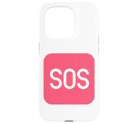SOS Sign Distress Signal Emergency SOS Case for iPhone 15 Pro