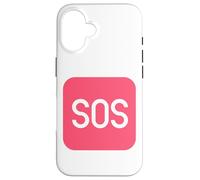 SOS Sign Distress Signal Emergency SOS Case for iPhone 16