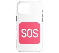 SOS Sign Distress Signal Emergency SOS Case for iPhone 16 Pro Max