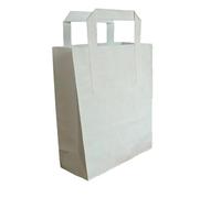 SOS Takeaway White ''Small'' Bags - 250PCS Approx*****Fast and Tracked DELIVERY*****