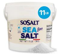 SoSalt Dal Mare Di Trapani, Fine Sea Salt from Sicily, Foodservice Bucket, (5kg) 11 lb, All Natural, Mediterranean Sea Salt Bulk, Kosher.
