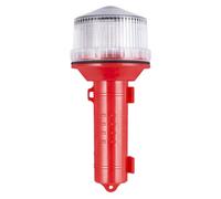 SOSeFLARE Solar Powered Marine Distress Signal Light for Boats USCG Compliant Emergency LED for Sailing Fishing Navigation (Red, 21.5X9.5cm)